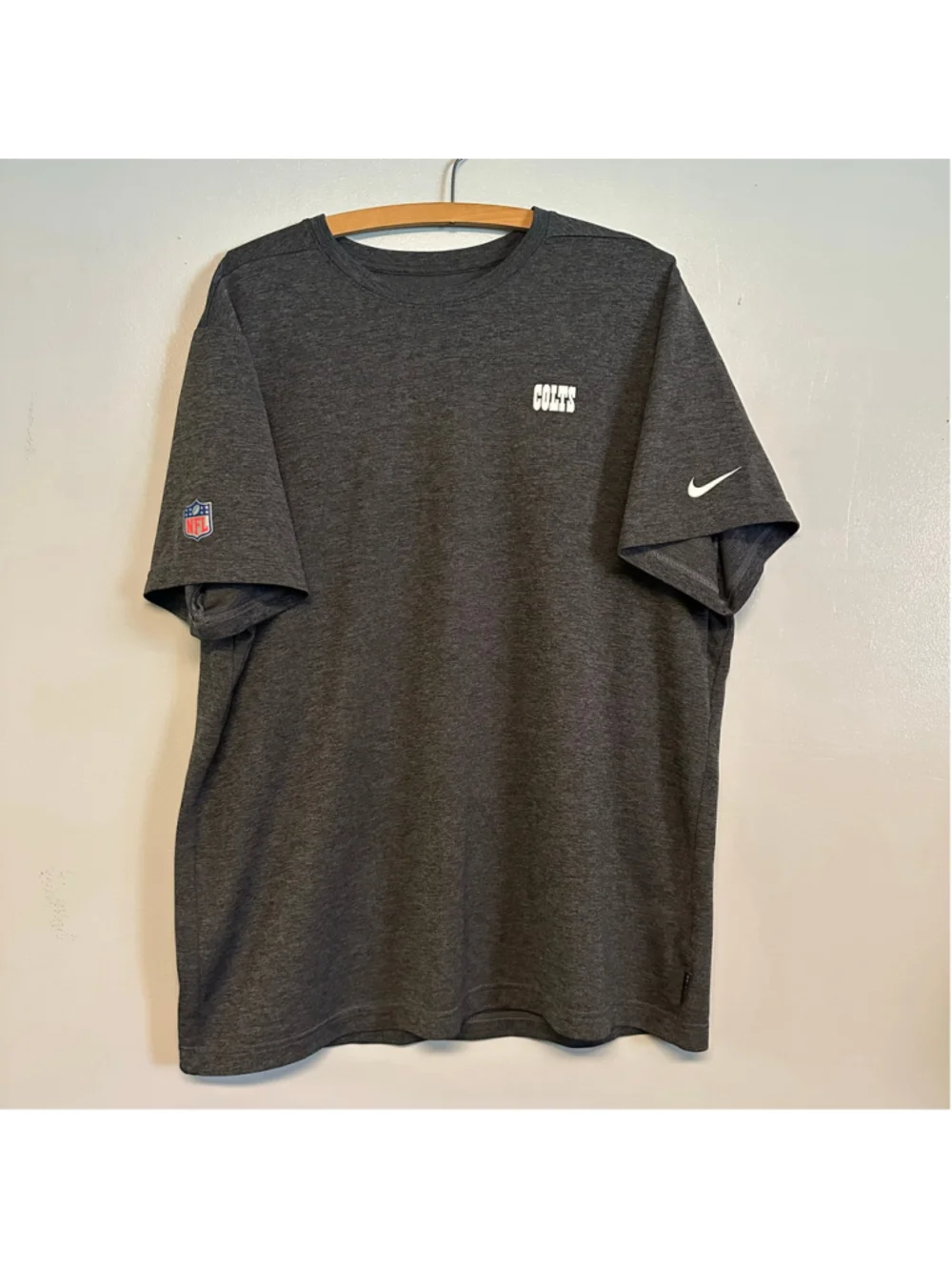 Nike Indianapolis Colts Short Sleeve T-Shirt Grey Mens Size Large